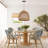 Artibrannan 1 - Light Seagrass Dome Pendant-370272444
