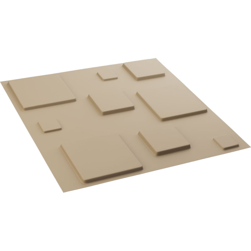 Panneau mural 3D décoratif Devon EnduraWall, Beige fumé satiné UltraCover