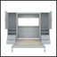 Lit escamotable double avec placard