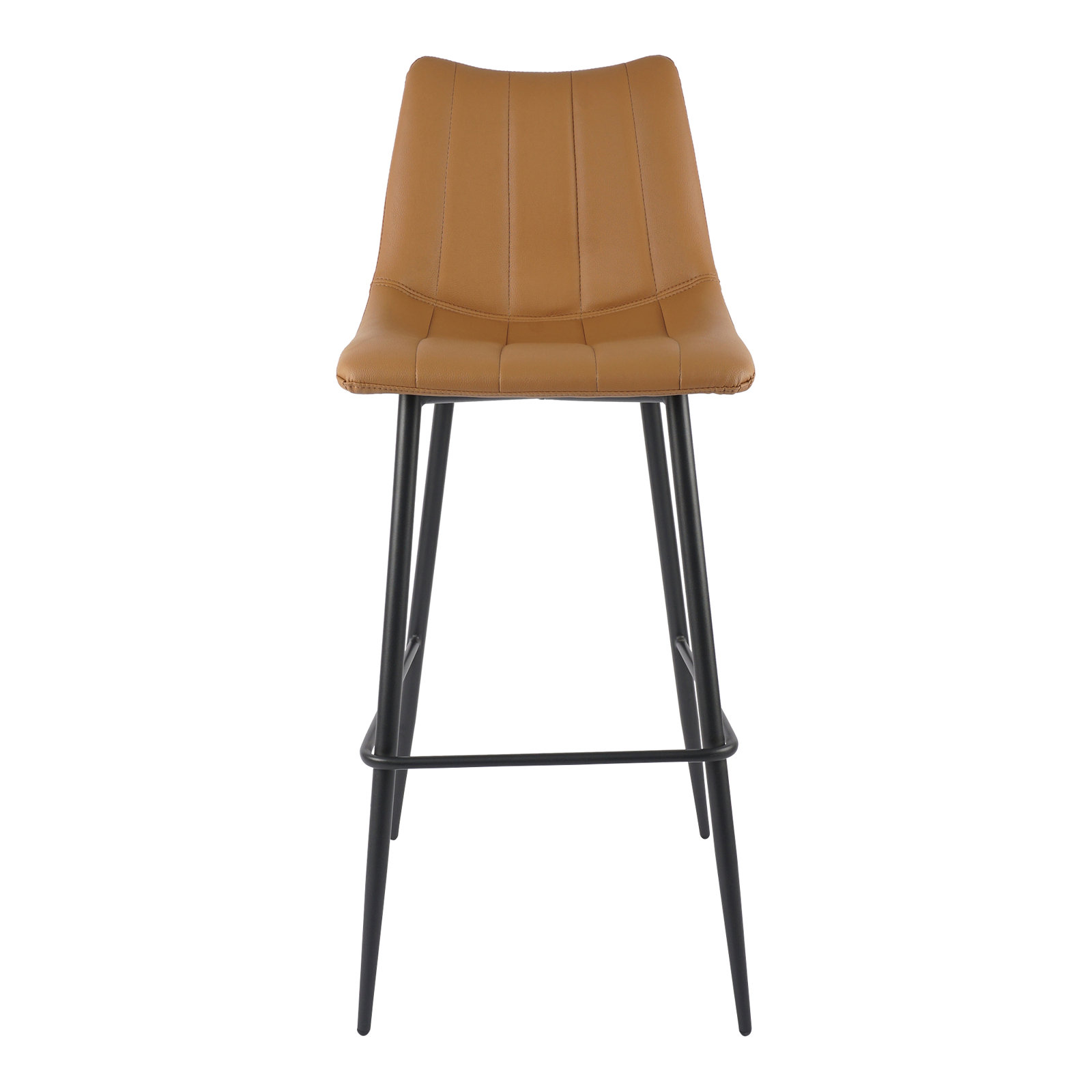 Finnigan Counter & Bar Stool, Light Brown/Faux Leather, Bar Stool (30" Seat Height)