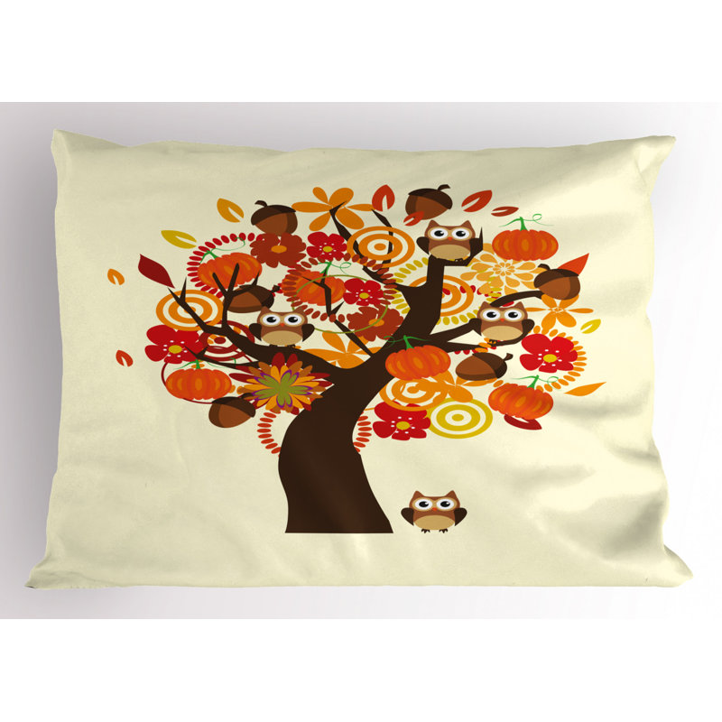 Flowers Polyester Floral Sham Set, Twin