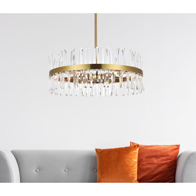 Athol 16 - Light Dimmable Drum Chandelier