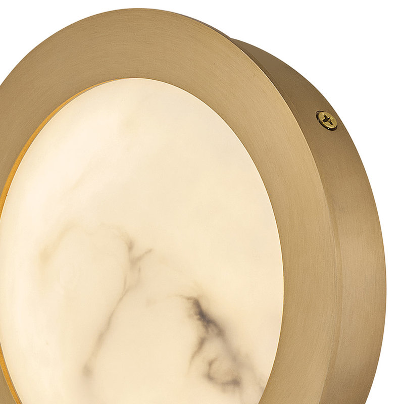 Fredrick Ramond Cava Small Integrated LED Wall Sconce with Cloudstone Glass, Bronze