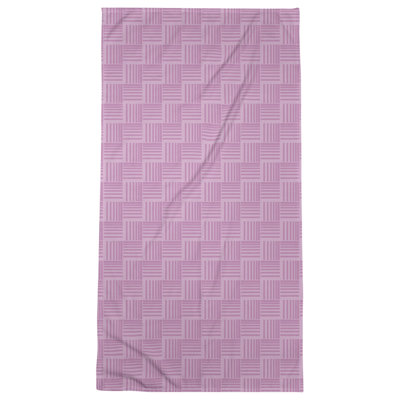 Serviette de plage à rayures tressées classique