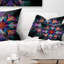 Coussin lombaire à motif floral fractal
