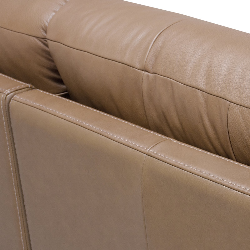 5 Piece Pu Leather Modular U-shape Couch With Two Ottomans, Light Brown Faux Leather