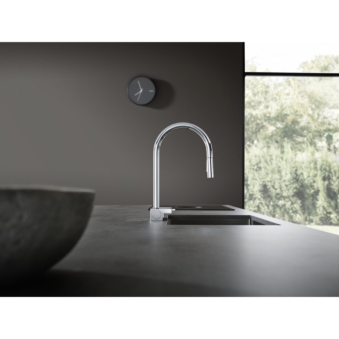 Hansgrohe Aquno Select M81 Einhebel-Küchenarmatur 170, Ausziehbrause, 3 Strahlarten