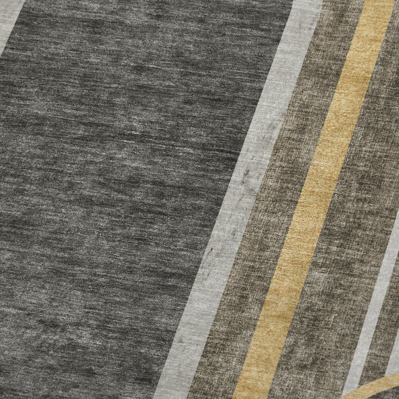 Jeté Art déco en sherpa Addison, Taupe géométrique 1