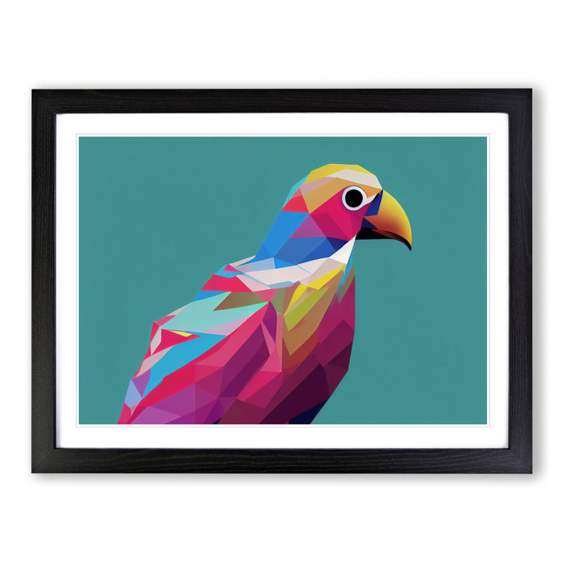 Glowing Bird Abstract - Framed Print