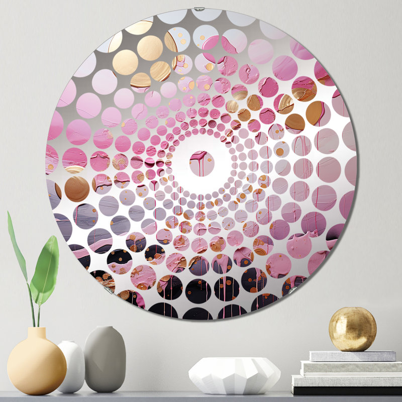 Miroir décoratif Caeli - Cercles concentriques, 23,6 po x 23,6 po