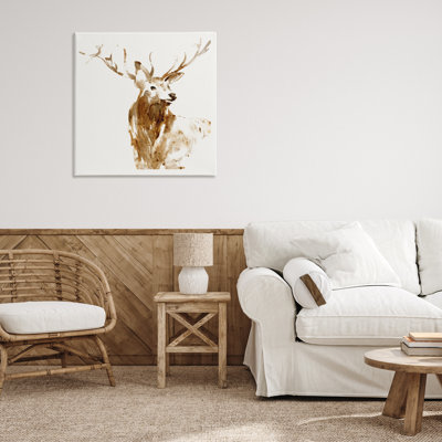 Portrait de cerf, toile par Lorenzo Collective
