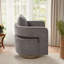 Fauteuil demi-tonneau moderne pivotant avec dossier ouvert-652721345
