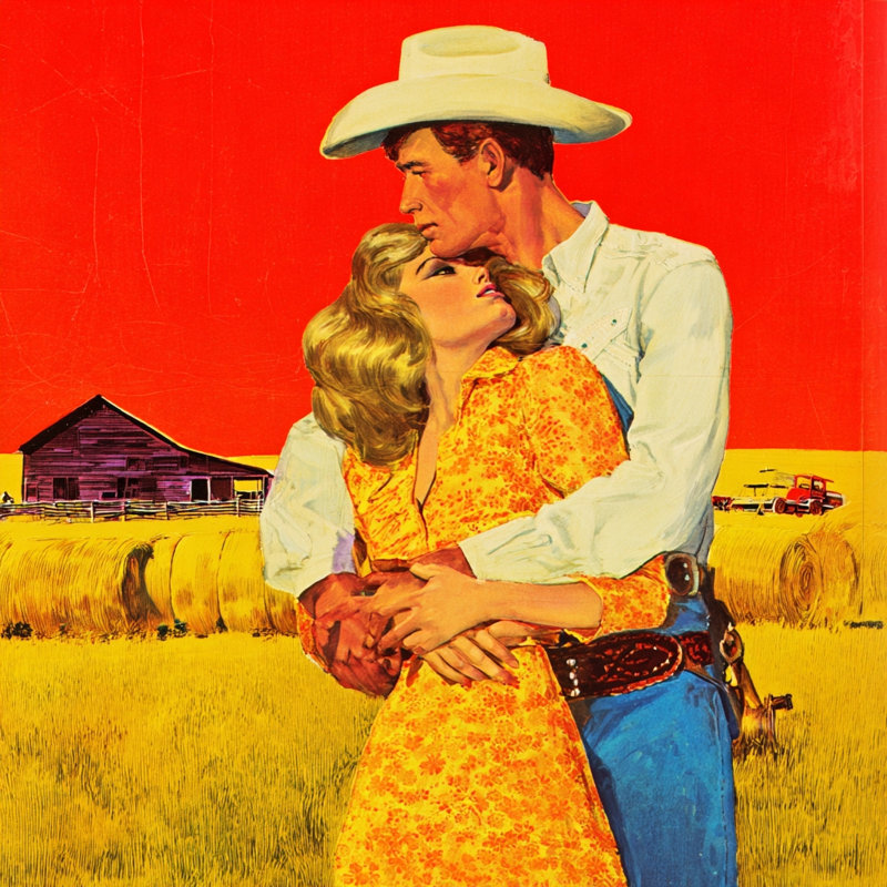 «Golden Field Embrace», art mural sur toile tendue, L 20 po x H 20 po x P 1,5 po