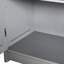 Armoire de salle de bain grise, 2 portes et tiroirs, tablette réglable, rangement autoportant, construction, eau, idéal pour garder les serviettes Armoire pour produits d'hygiène quotidienne, 2 portes 2 avec cadre, agrandir