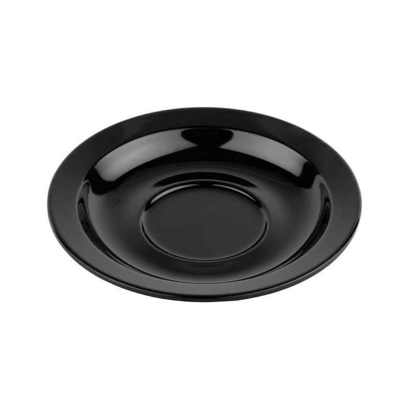 Soucoupe en mélamine pour tasse à espresso GET SU-4-BK, 4,5 po, noir (ensemble de 12)