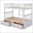 Twin Over Twin Bunk Bed With Drawers-1014772239-1014772236
