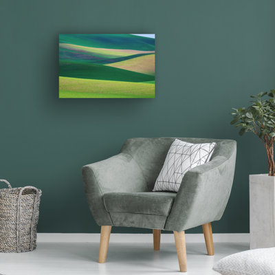 Art mural sur toile tendue - Rick Berk «Palouse Abstract», art mural pour salon, chambre à coucher ou bureau - 30 x 47