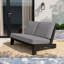 Audia 111.3Cm Wide Outdoor L- Shaped Loveseat with Cushions-595855893-595855894
