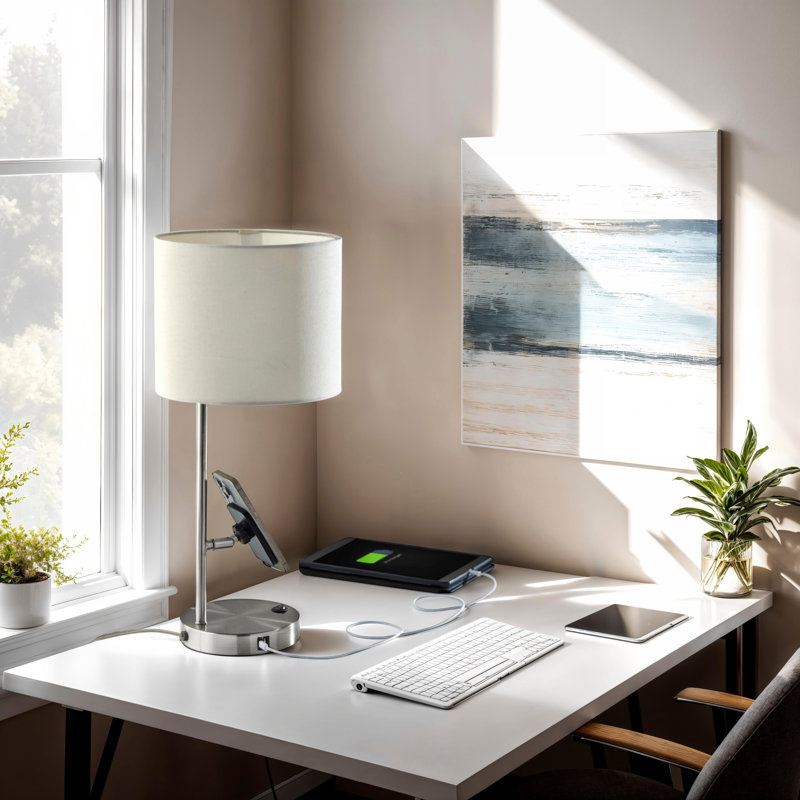Wyatt Supercharger Desk Lamp, Silver