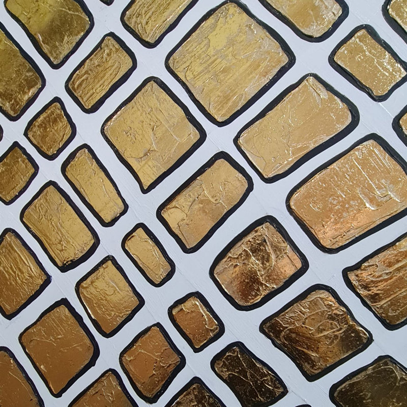 Peinture à l'huile décorative, H 39,37 po x l 39,37 po x P 1 po