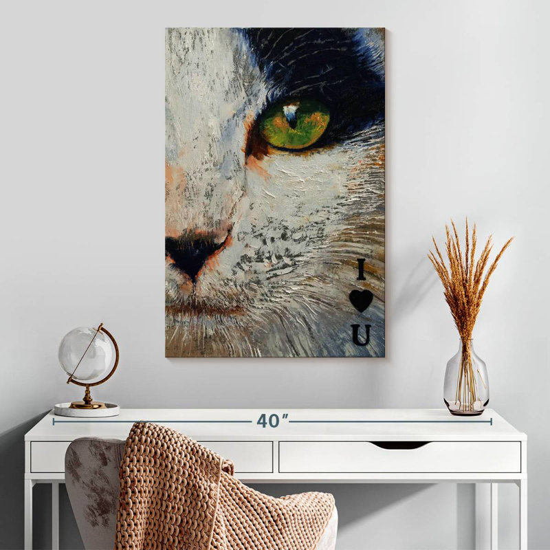 Brampt I Love You Cat, 30" H x 20" W