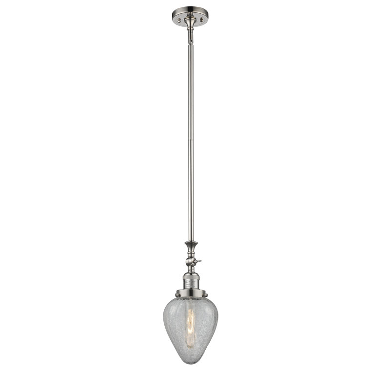 Luminaire suspendu 1 lumière Shauna, Nickel poli