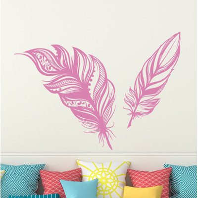 Adhésif décoratif plumes