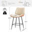 Tabouret de comptoir en similicuir H 38,58 po -846664686-857852143