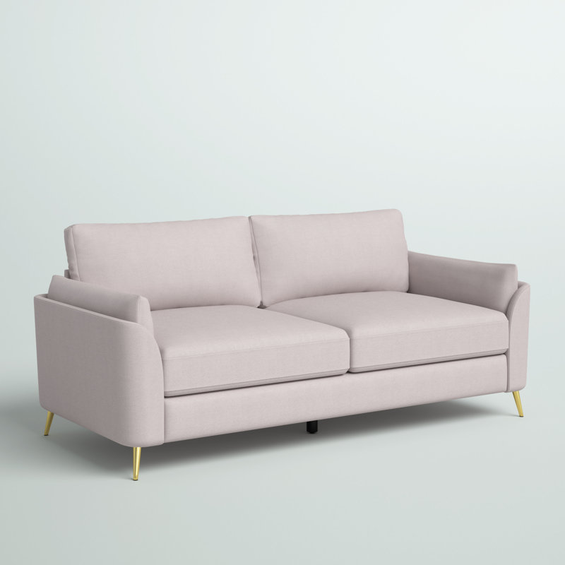 Canapé Chesterfield Chando, Polyester beige