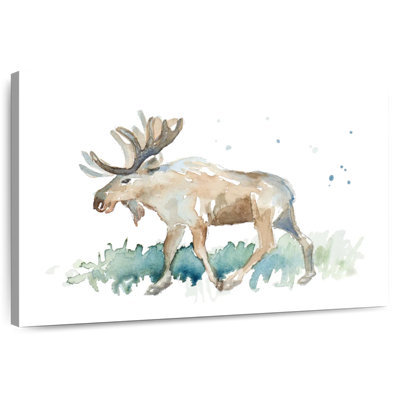 Watercolor Moose