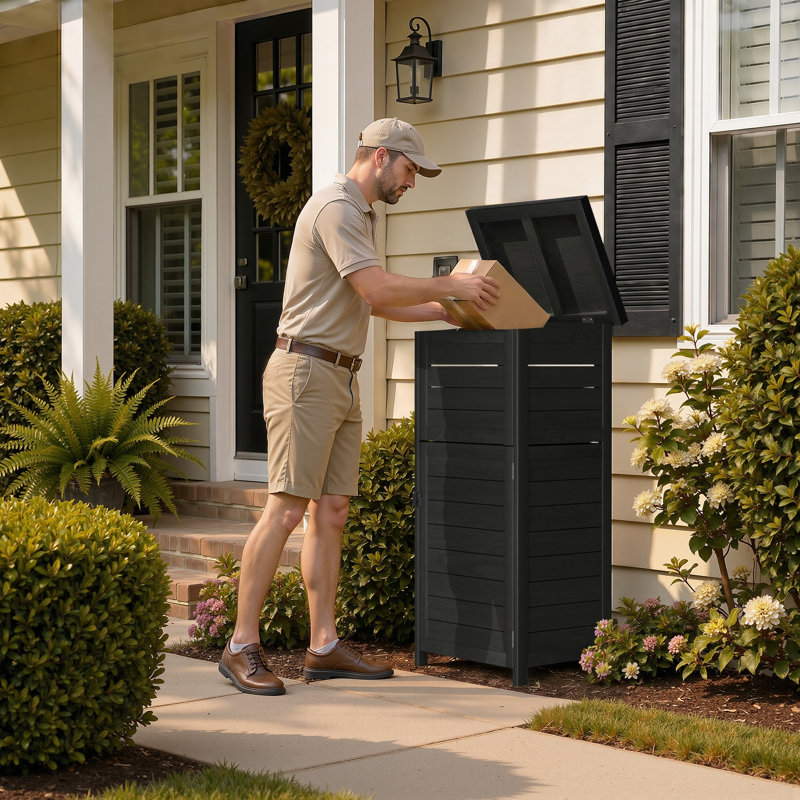 Wood Package Drop, Black