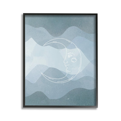 «Blue Astral Moon Single Photo Frame» par Lil 'Rue sur toile