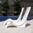 Step2 White Vero In-Water Pool Chair and Patio Lounger