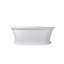 Baignoire de trempage autoportante à surface solide 67 po. X 32 po.