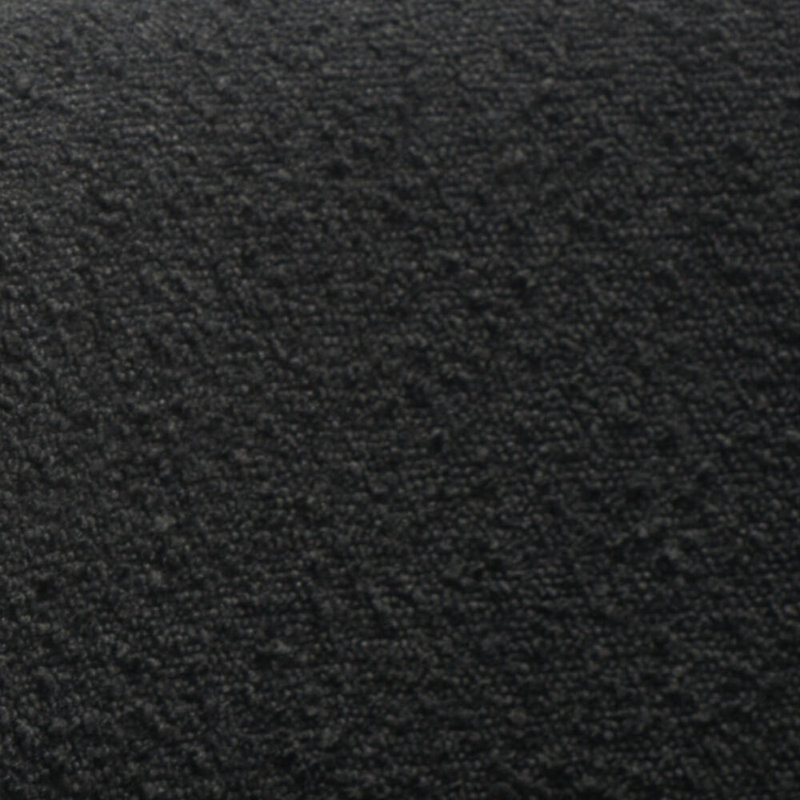 Fauteuil demi-tonneau Cambry, Bouclé noir