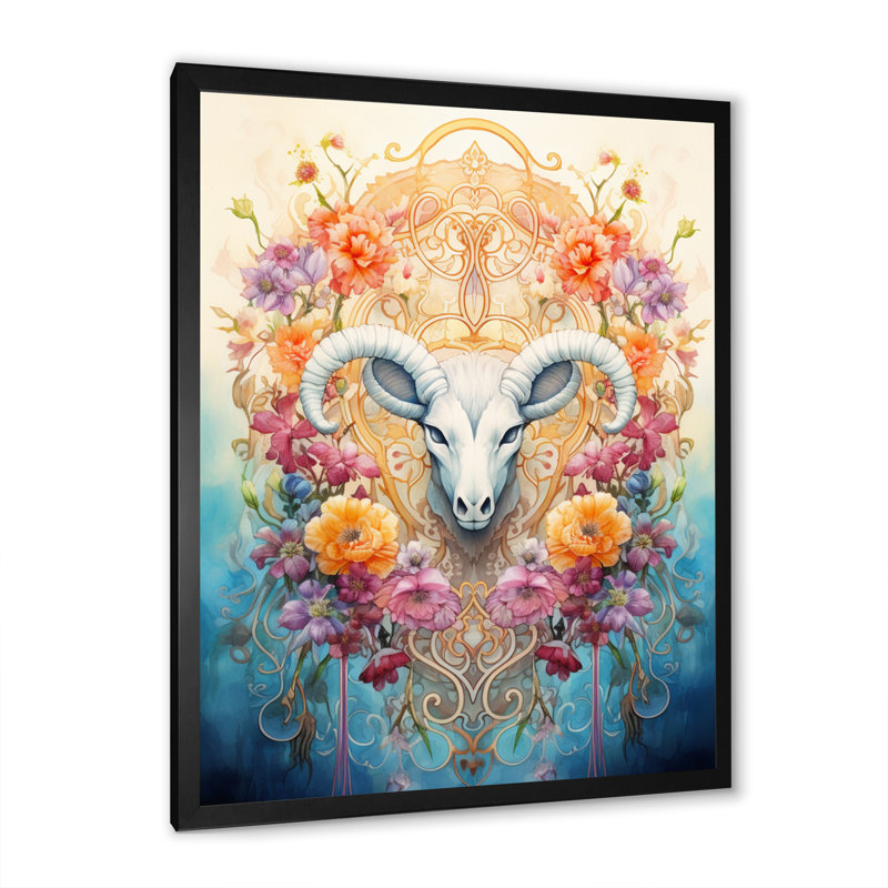 «Folk Religion Divine Blessings», impressions sur toile, H 32 po x l 24 po x P 1 po, Cadre photo noir