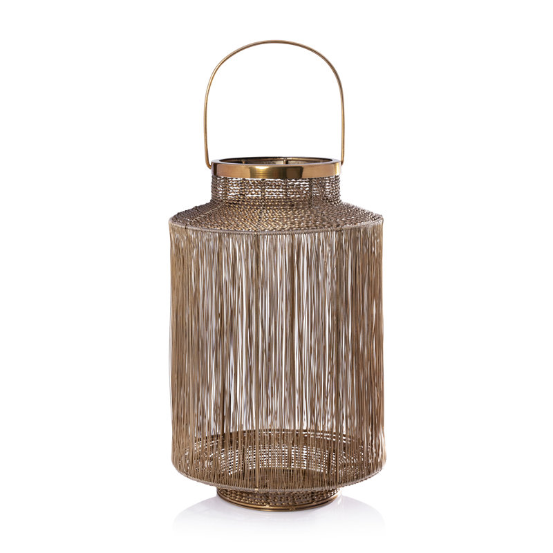 Lanterne en métal Men Men , H 16 po x l 10 po x P 10 po