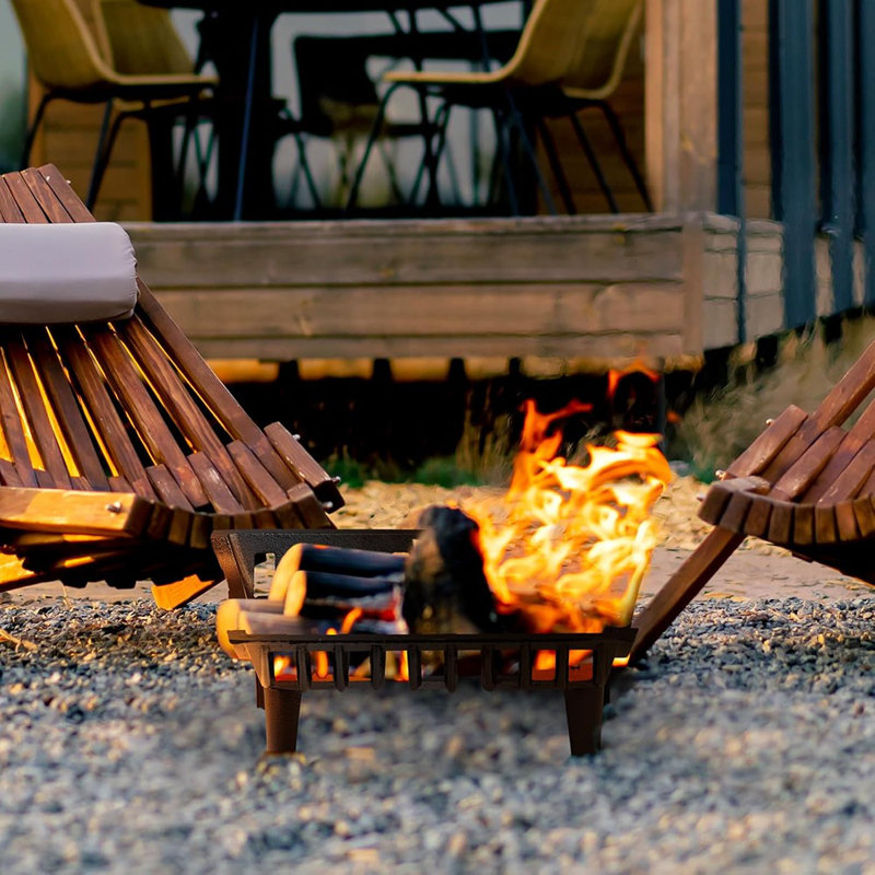Grille 18 po pour foyer en fonte
