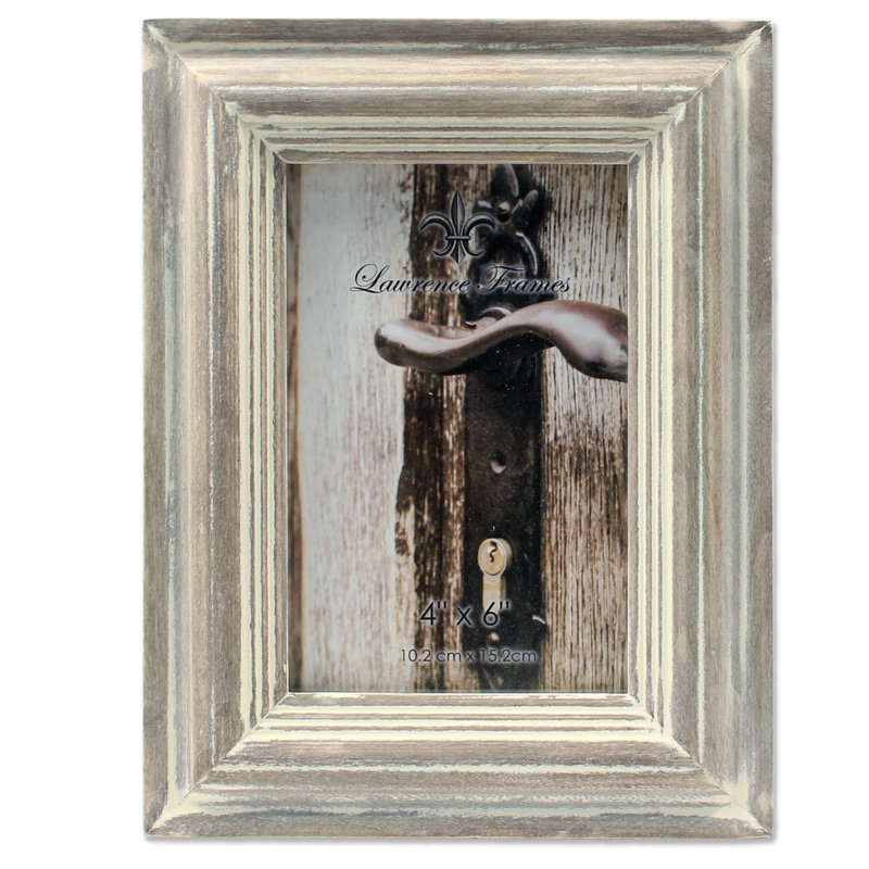 Cadre photo Chelchowska, 4 po x 6 po, Gris délavé