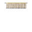 Cantonnière brodée jaune 50 x 18 po-118743567
