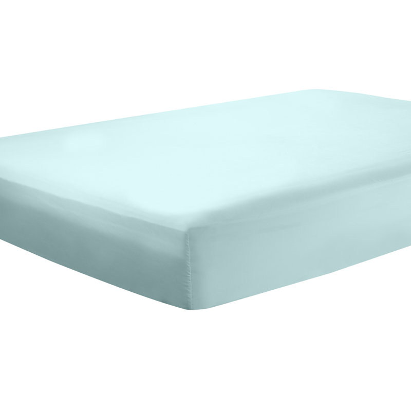Soft Microfiber Fitted Sheets Moisture Wicking Fitted Bed Sheets Fits Up to 16" Deep Pocket, King, Aqua