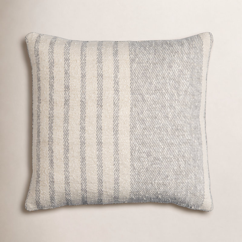 Coussin en coton Weldon, 20 po x 20 po, Polyester/ Bourre en polyester, Rouge