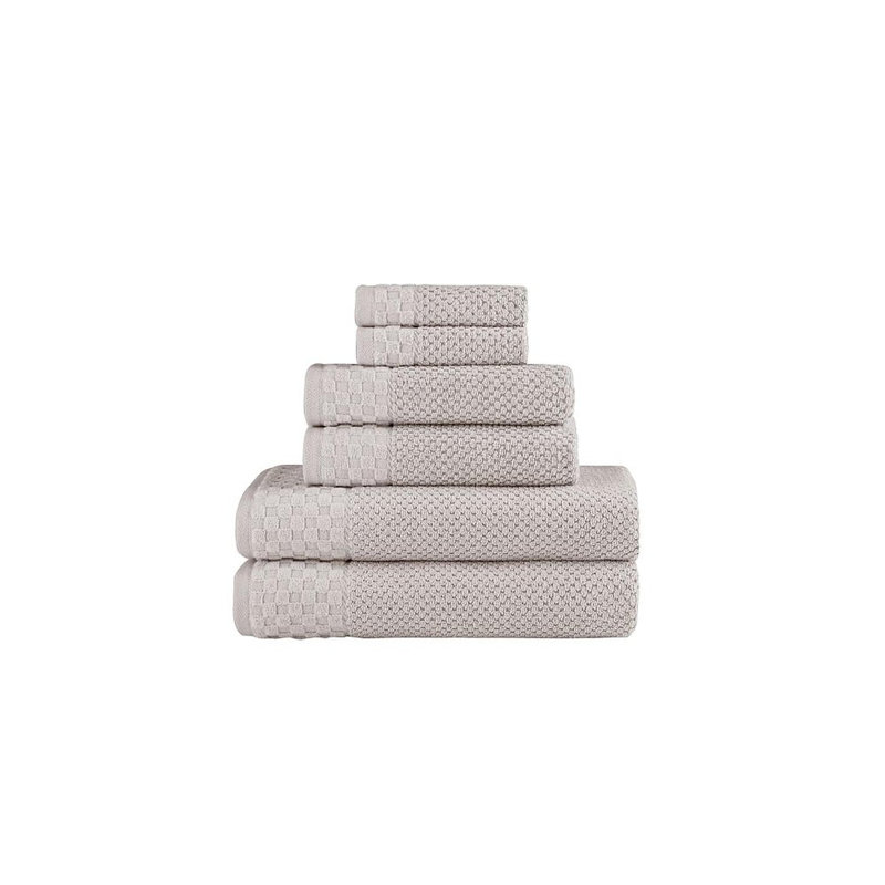 Ensemble de serviettes 6 pièces Deacon Boston, Gris clair