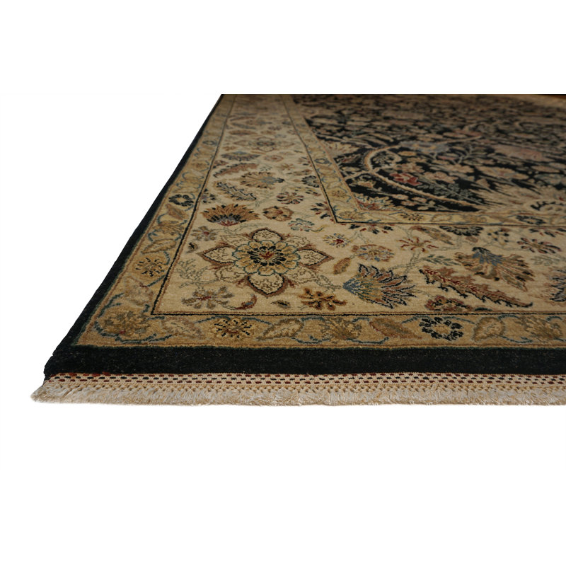 Cote D’Azure Hand Knotted Wool Area Rug, Rectangle 5' x 7'