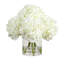 Wedding Collection 14In. Artificial Hydrangea Arrangement In Glass Vase