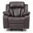 Cozy Casual Rocker Recliner In Dark Brown-327889095