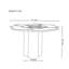 Table de salle à manger design français rétro