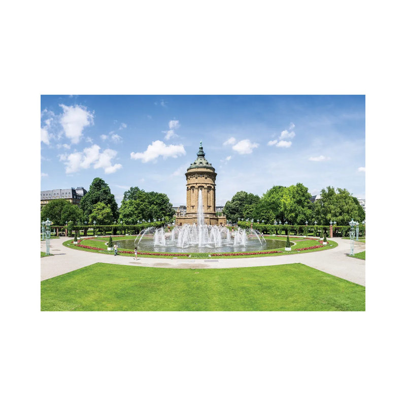 Mannheim Wasserturm at the Friedrichsplatz Square, Baden-Württemberg, Germany 1 Piece Wrapped Canvas Wall Art