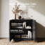 Buffet avec tablette réglable et portes symétriques, noir espresso-1861031425