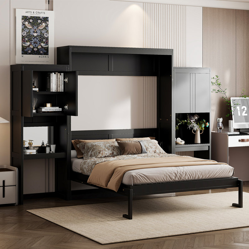 Murphy Bed With Desk, Espresso